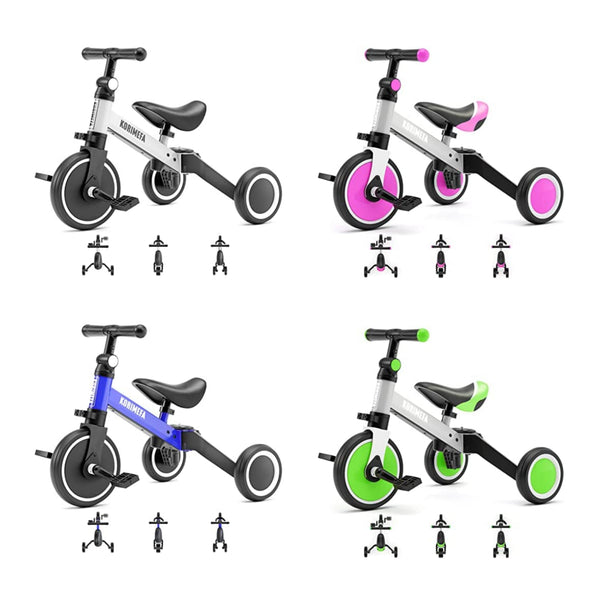 4 in 1 Kids' Tricycle
with Detachable Pedal
Via Amazon