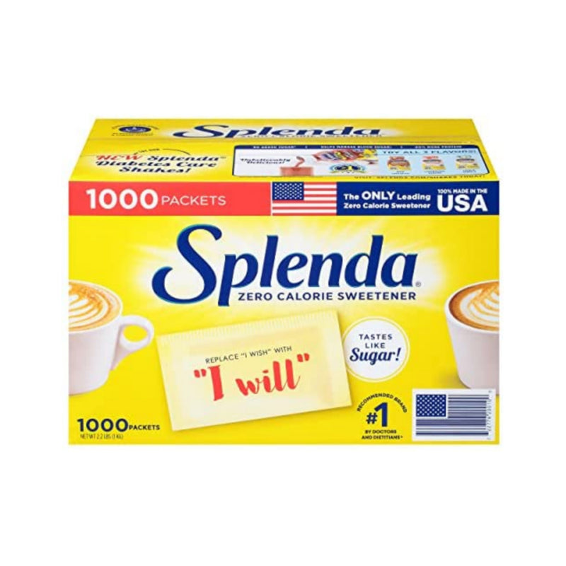 Splenda No Calorie Sweetener Value Pack, 1000 Count Via Amazon