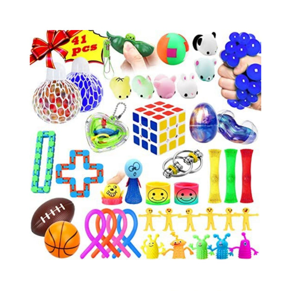 41 PCS Stress Relief Sensory Bundle Figetget Box Set Via Amazon