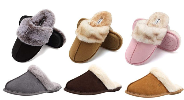 Womens Memory Foam Slippers Faux Fur Lining -More Colors  Via Amazon