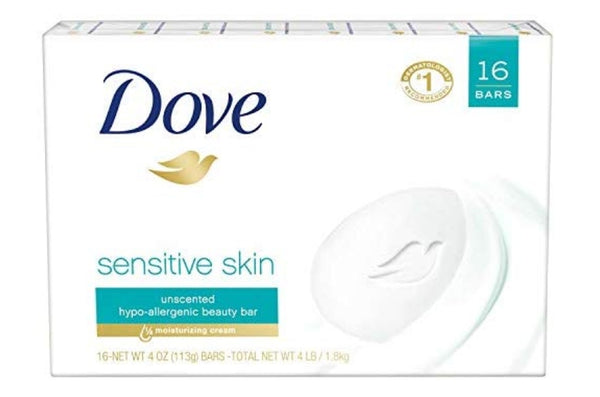 16-Count 4oz Dove Sensitive Skin Bar Soap (Unscented) Via Amazon SALE $11.85 (Reg $25.09)