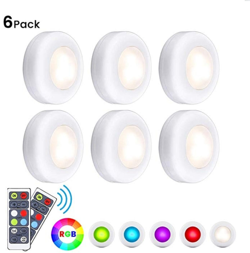 6 Pack LED Closet Lights with Remote Via Amazon SALE $9.99 Shipped! (Reg $19.99)