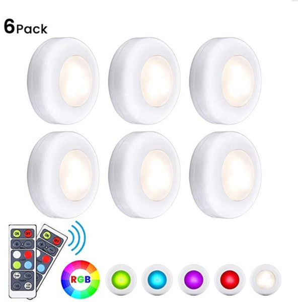 6 Pack LED Closet Lights with Remote Via Amazon SALE $9.99 Shipped! (Reg $19.99)