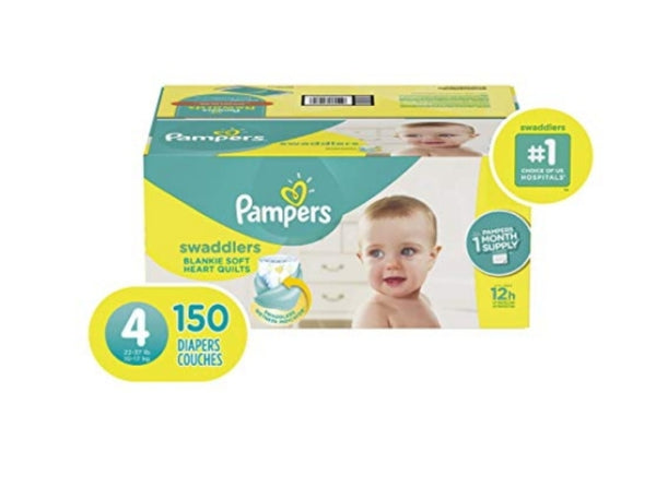150 Count Size 4 Pampers Swaddlers Disposable Baby Diapers Via Amazon SALE $23.51 Shipped! (Reg $47.03)