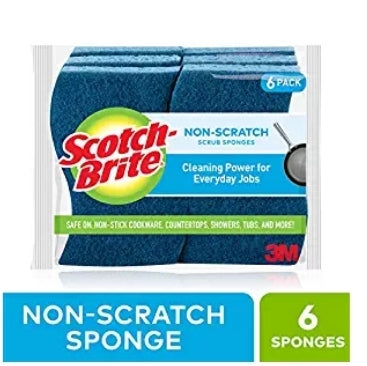 Scotch-Brite Non-Scratch Scrub Sponge, 6-Sponges Via Amazon SALE $5.21 Shipped (Reg $7)