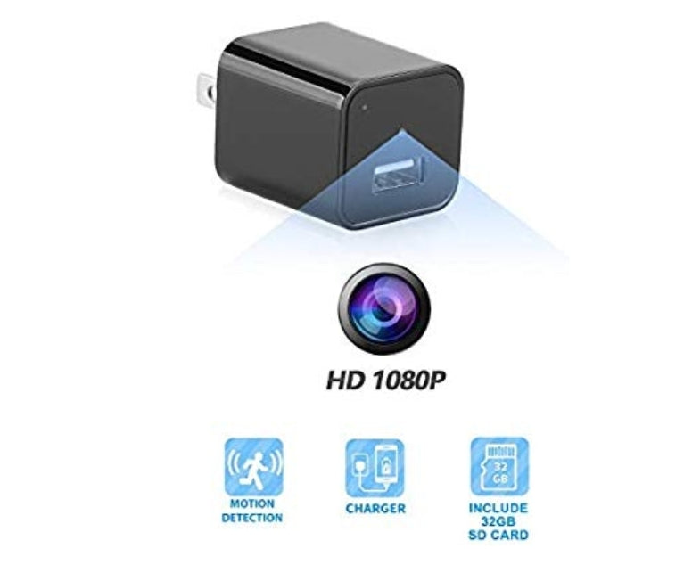 PkbQueen USB Charger Hidden Spy 1080p Camera Plus SD Card (Black) Via Amazon ONLY $15.99 Shipped! (Reg $64)