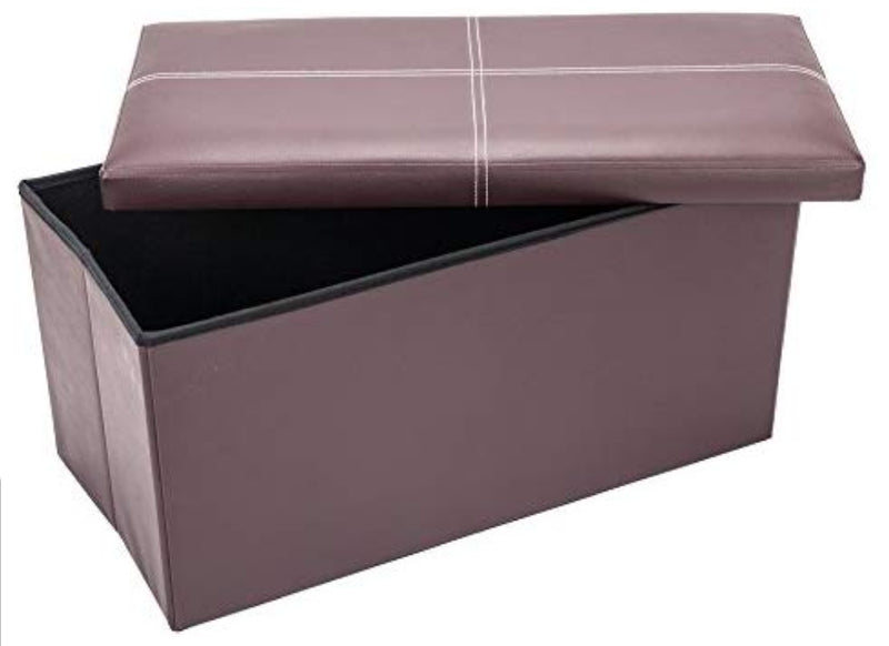 30″ Storage Ottoman Bench Folding with Faux Leather Via Amazon ONLY $20.00 – $30.00 Shipped! (Reg $99.99 – $149.99)