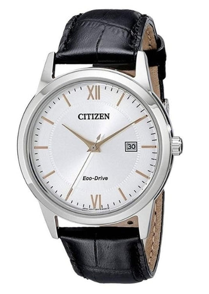 Citizen Eco-Drive Silver Dial Black Leather Mens Watch Via Amazon ONLY $68.98 Shipped! (Reg $175)