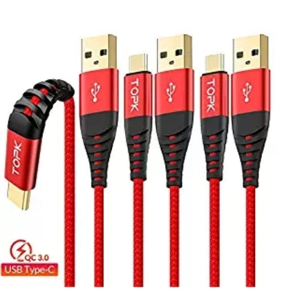 3 Pack USB Type C Samsung/Android VIA Amazon ONLY $4.49 Shipped! (Reg $10)