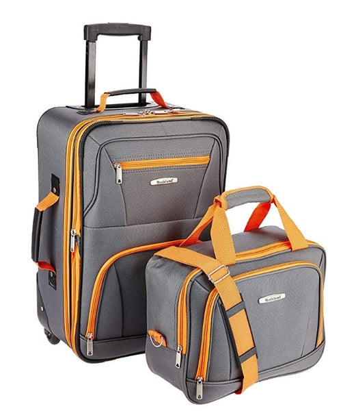 Rockland Luggage 2 Piece Set, Charcoal Via Amazon
