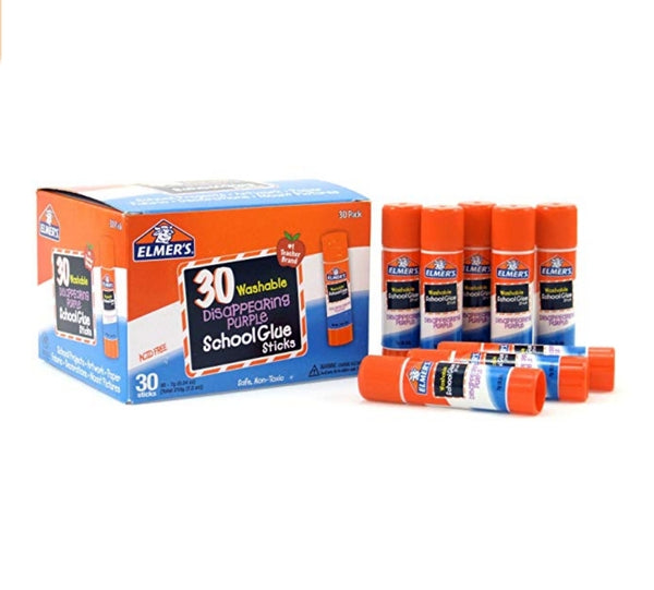 Elmers 30 Count Disappearing Purple School Glue Washable 0.24-Oz Sticks Via Amazon ONLY $6.63 Shipped! (Reg $15)