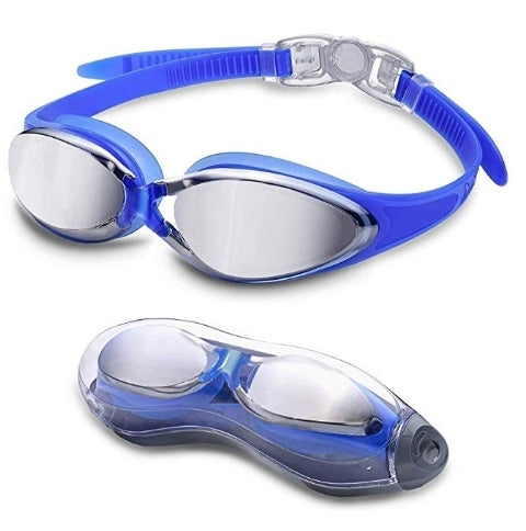 Get Letsfit Swim Goggles in G2500 Blue with Mirrored Via Amazon