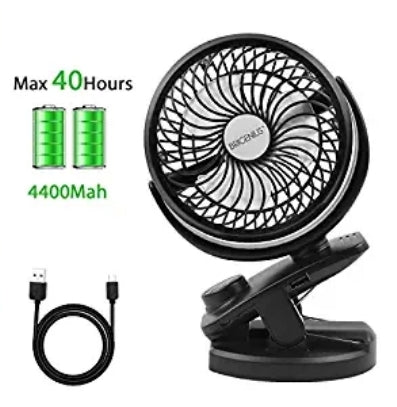 Clip on Stroller Fan Via Amazon