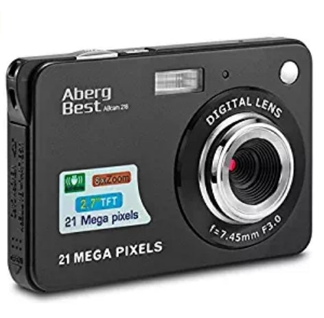 AbergBest 21 Mega Pixels 2.7" LCD Rechargeable HD Digital Camera Via Amazon