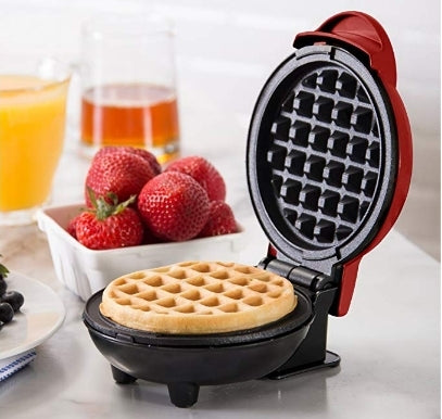 The Mini Waffle Maker Machine Via Amazon