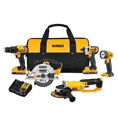 DEWALT 20V MAX Combo Kit, Compact 5-Tool Via Amazon