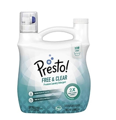 Presto! Concentrated Liquid Laundry Detergent Via Amazon