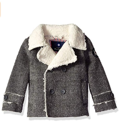 Ben Sherman Boys' Toddler' Faux Wool Coat Via Amazon