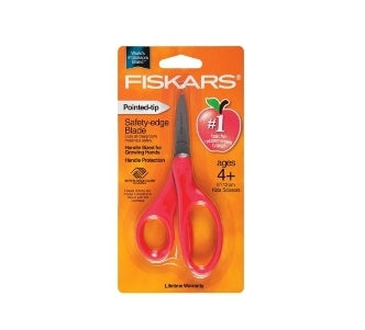 Fiskars Kids Classic Pointed Tip Scissors, 5-Inch, Via Amazon