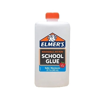 Elmer's Liquid School Glue, White, Washable, 32 Ounces Via Amazon