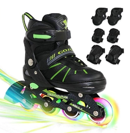 Roller Skates with Light Up Illuminating Wheels for $22.49-$22.99 Via Amazon
