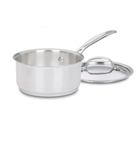Cuisinart 719-14 Chef's Classic Stainless 1-Quart Saucepan with Cover Via Amazon