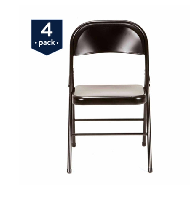 Mainstays Steel Folding Chair (4-Pack) Via Walmart