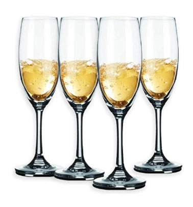 Champagne Glasses 8 Ounce, Set of 4 Via Amazon