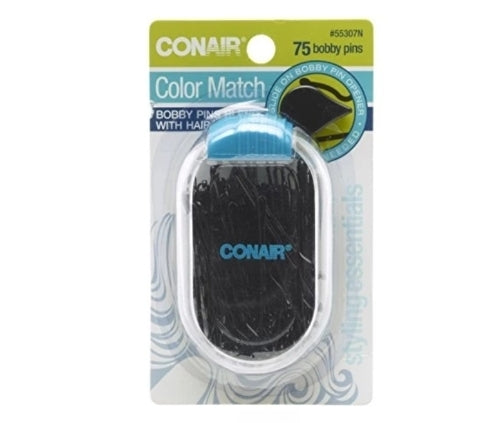 Conair Color Match Bobby Pins, Black Via Amazon