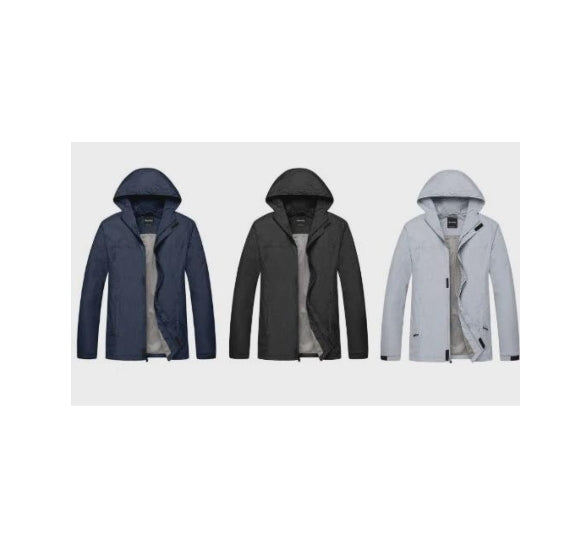Men’s Packable Lightweight Windbreaker Solid Color Jacket Via Amazon