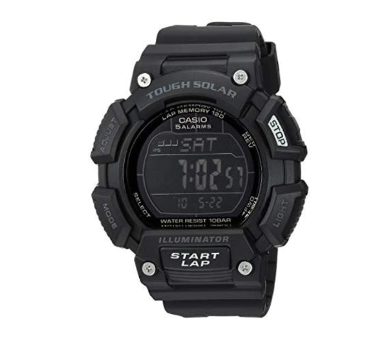 Casio Men's Stainless Steel Quartz Sport Watch with Resin Strap Via Amazon