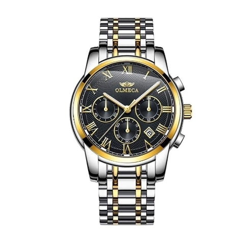 Olmeca Men's Analog Quartz Waterproof Chronograph Watch Via Amazon