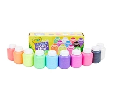 Crayola Washable Kids Paint, 10 Neon Paint Colors Via Amazon