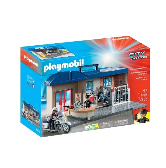 PLAYMOBIL Take Along Police Station Via Amazon