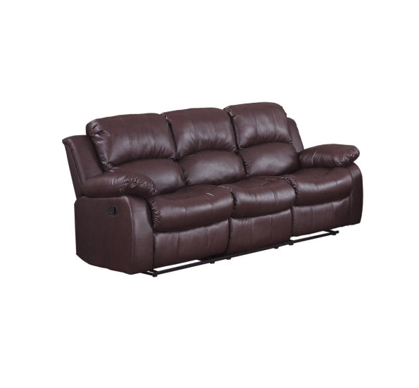 Homelegance Resonance 83" Bonded Leather Double Reclining Sofa Via Amazon