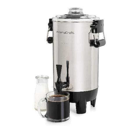 HomeCraft Quick-Brewing 1000-Watt Automatic Coffee Urn, 30-Cup Via Amazon