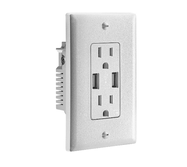 2 USB Charger Wall Outlet Via Best Buy