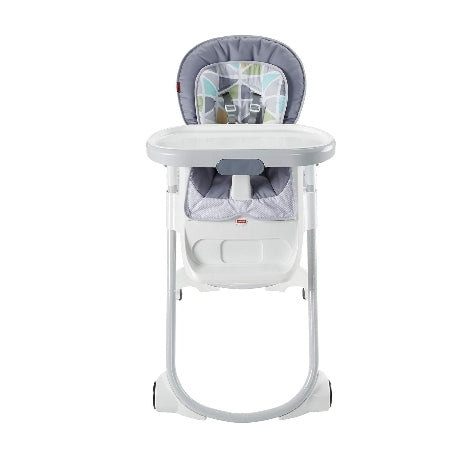 Fisher-Price 4-in-1 Total Clean High Chair, Recline & Height Adjustable, Booster Seat Grey Via Amazon