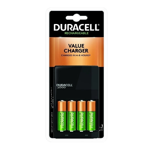 Duracell - Ion Speed 1000 Battery Charger with 4 AA Batteries - charger for AA and AAA batteries Via Amazon