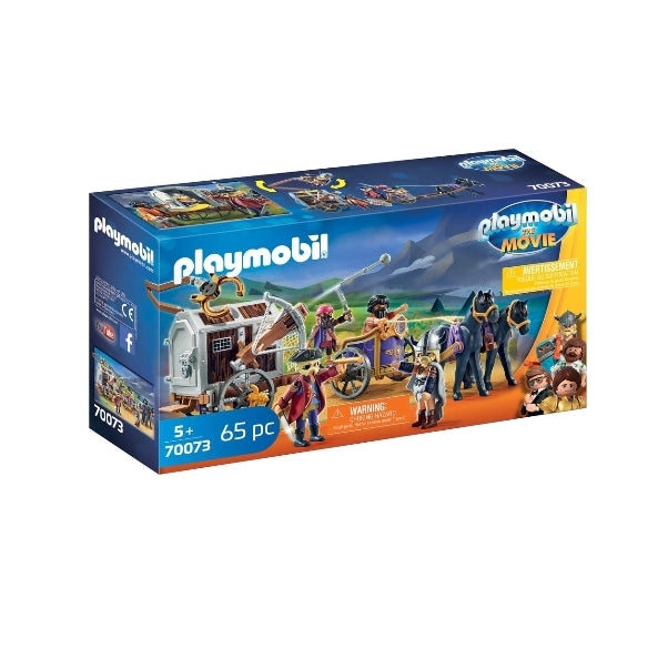 PLAYMOBIL The Movie Charlie with Prison Wagon Via Amazon