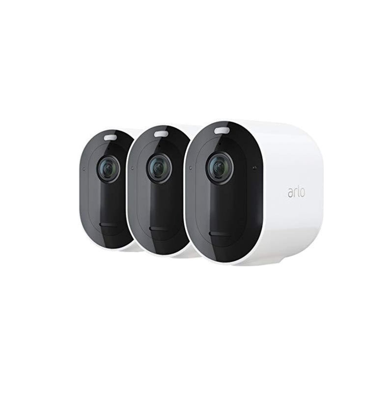 3 Pack Arlo Pro 4 Spotlight Camera - Wireless Security, 2 Way Audio, Wire-Free Via Amazon