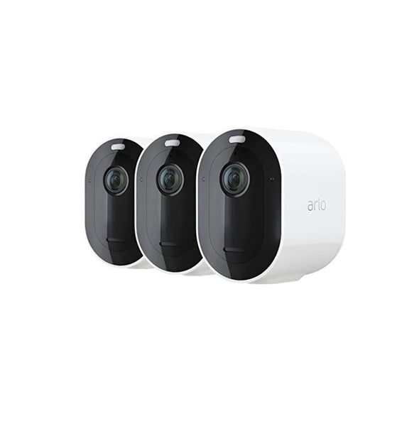 3 Pack Arlo Pro 4 Spotlight Camera - Wireless Security, 2 Way Audio, Wire-Free Via Amazon