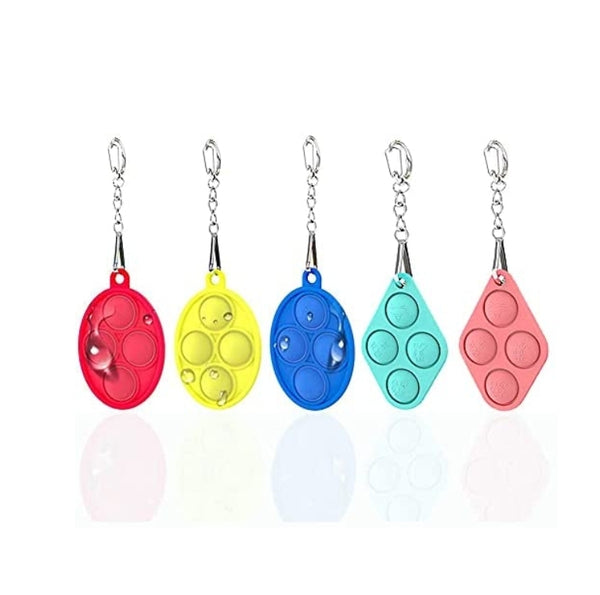 5Pcs Mini Push Bubble Fidget Sensory Keychain Toys Via Amazon