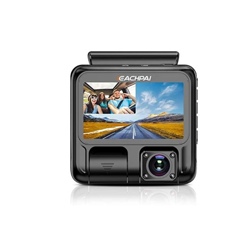 1080P Inside and Outside Dual Dash Camera with Audio Via Amazon