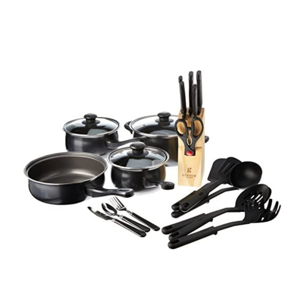 32-Piece Gibson Home Back to Basics Carbon Steel Cookware Set via Amazon