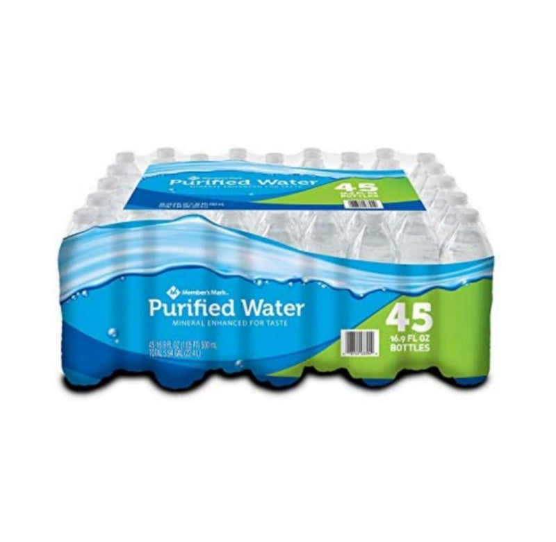 45 Count Member's Mark Purified Water Via Amazon