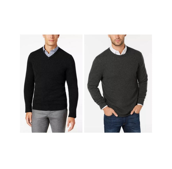 Cashmere Men's V-Neck and Crew Neck Sweaters (20 Colors) Via Macy's