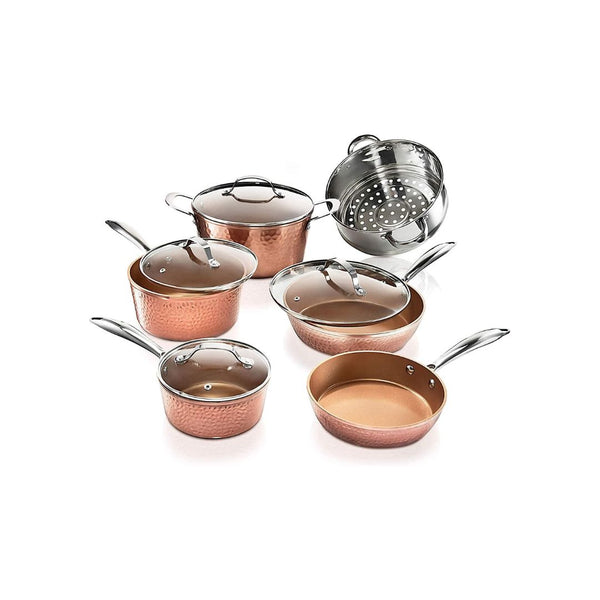 10 Piece, Gotham Steel Pots and Pans Set