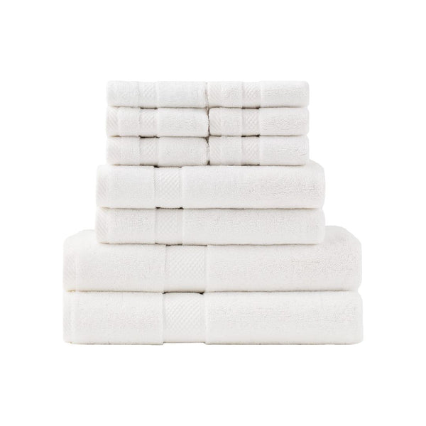 10-Pack BEDSURE White Bath Towels Set for Bathroom