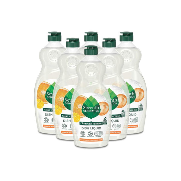 6 Bottles of Seventh Generation Liquid Dish Soap